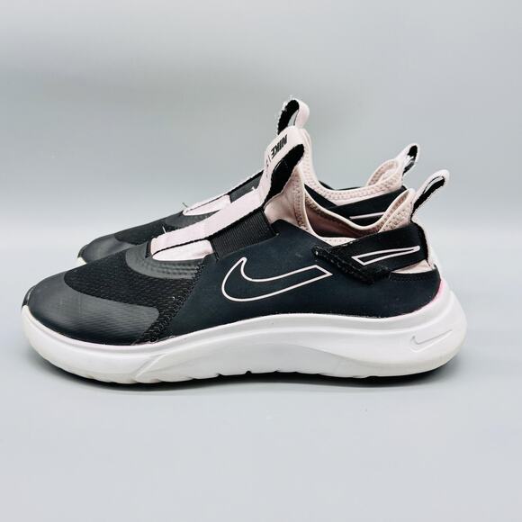 Nike Shoes Girls 7 Y Black Pink Flex Plus Slip On Low Top Athletic Sneakers - Picture 5 of 12